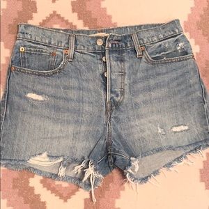 Levi’s button fly wedgie shorts